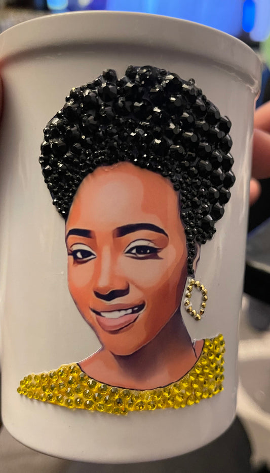 Lifelike, Cartoon Beauty Bling Mug