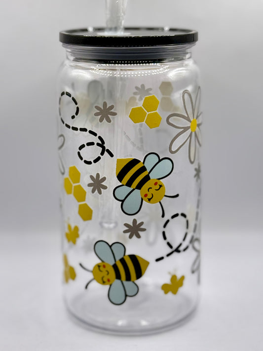 Busy Bee Acrylic Can Cup!