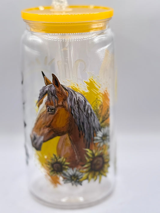 Horses Keep Me Stable Acrylic Can Cup